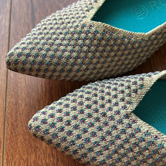 Rothy’s The Point Multi Metallic size 6.5 EUC - Picture 3 of 7